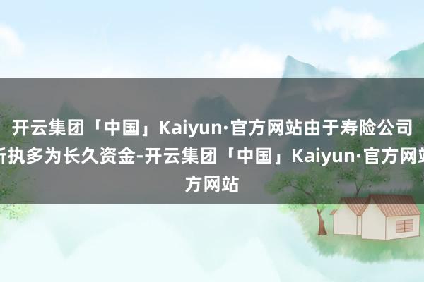 开云集团「中国」Kaiyun·官方网站由于寿险公司所执多为长久资金-开云集团「中国」Kaiyun·官方网站